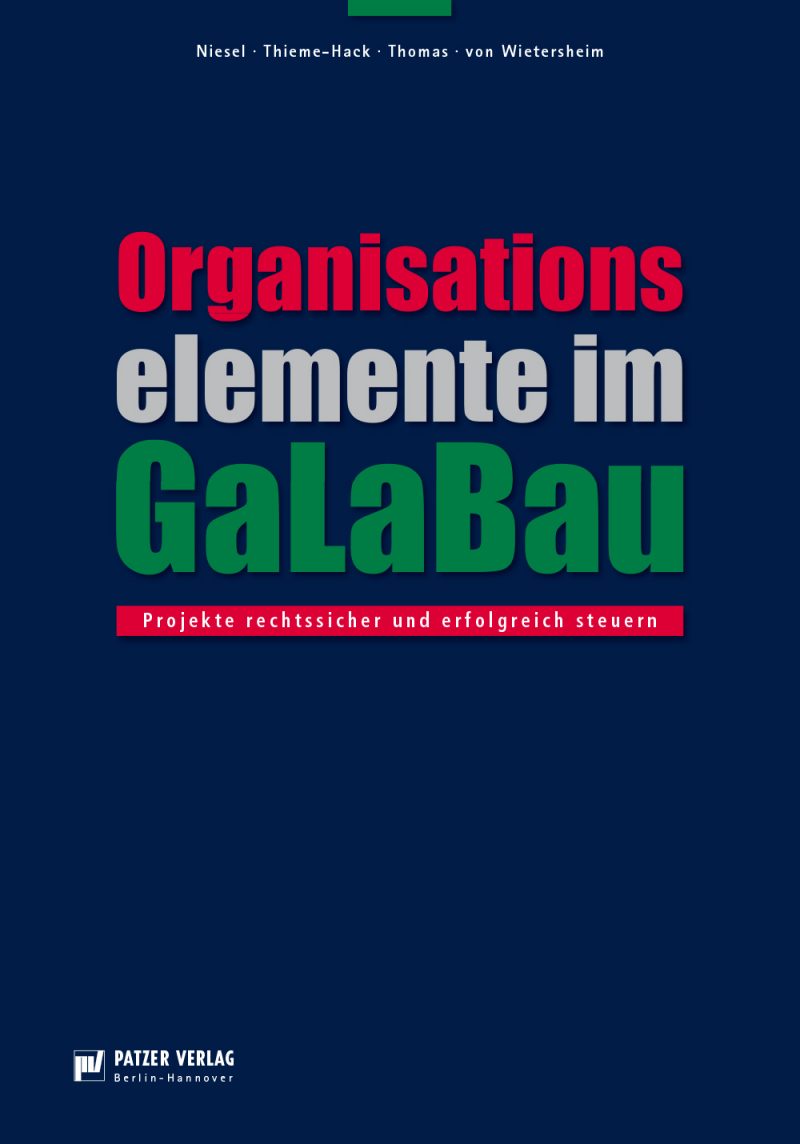 Organisationselemente Im GaLaBau – Ansichtsexemplar